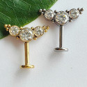 Bugadi / Vertical Helix Cluster — Bezel-Set