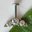 Bugadi / Vertical Helix Cluster — Bezel-Set
