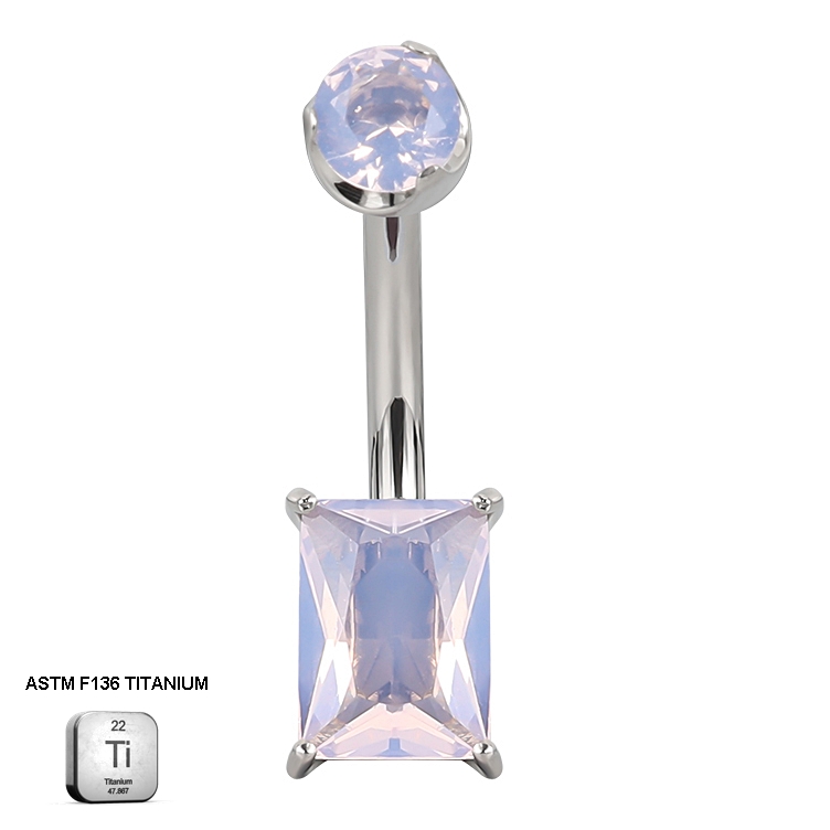 Rose Quartz Belly Piercing