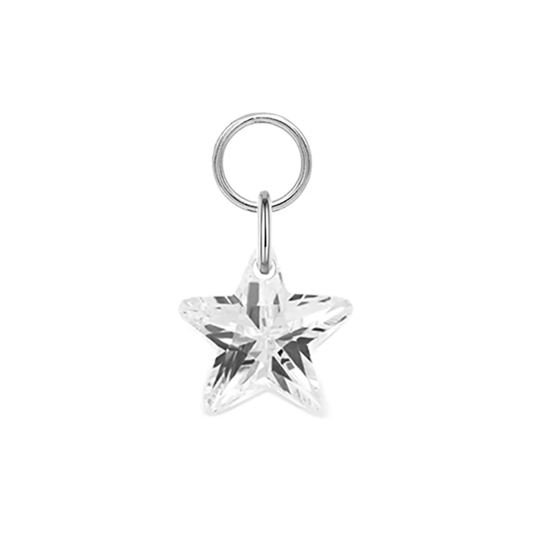 Charm_04 ASTM F136 Titanium Beautiful Piercing Dangling Star Charm