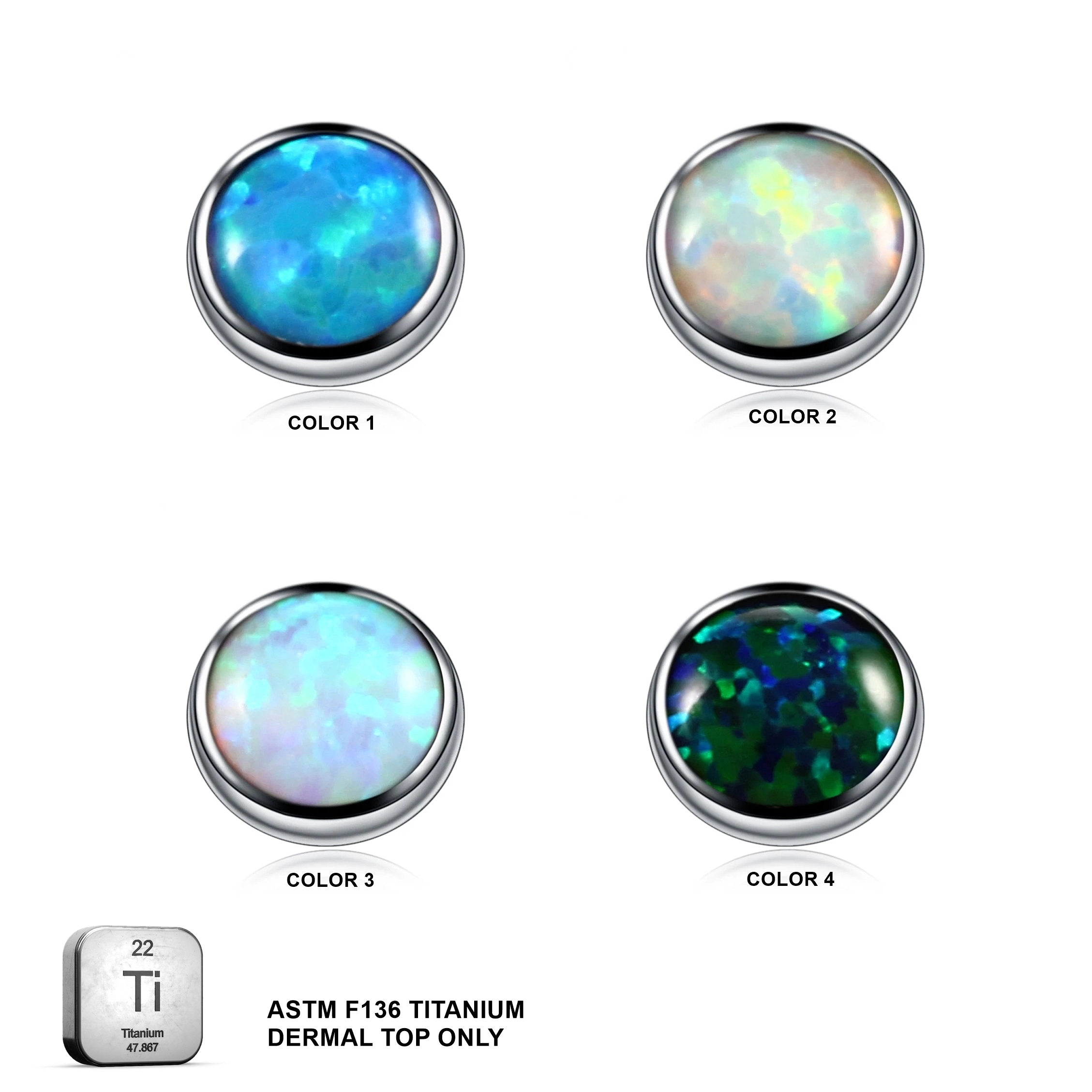 Titanium Microdermal Dermal Replacement Opal Top