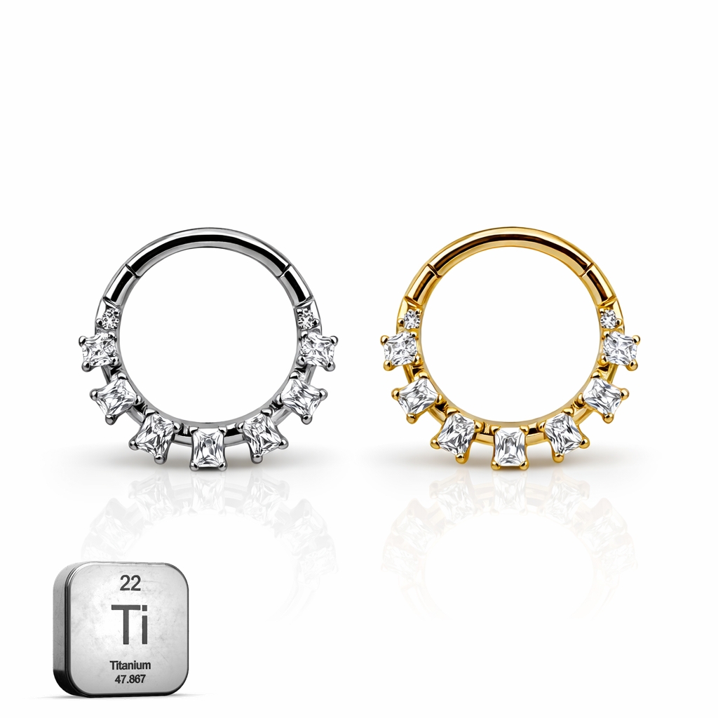 Crown Clicker Ring – For Daith & Septum Piercings