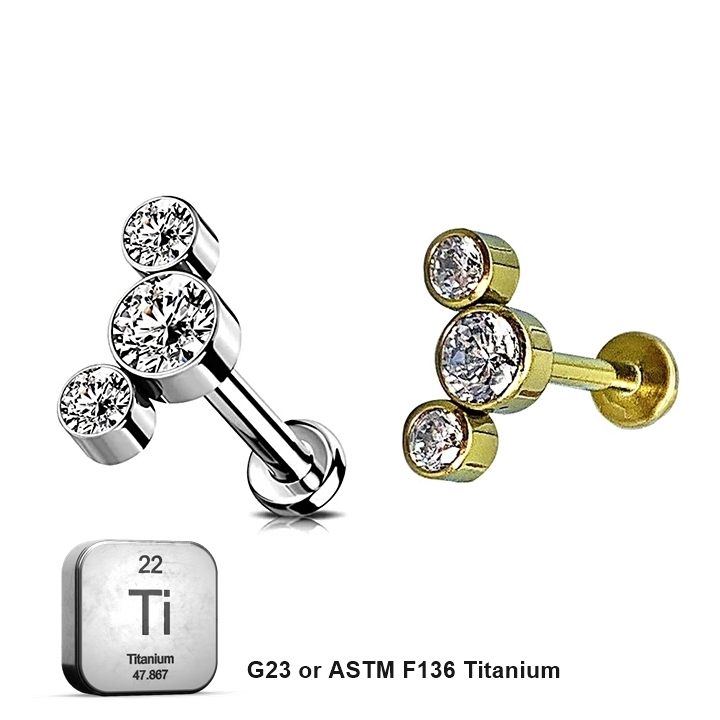 LAB_Curve_12 ASTM F136 Titanium 16G (1.2MM) Internally Threaded Helix Ear Piercing Jewelry