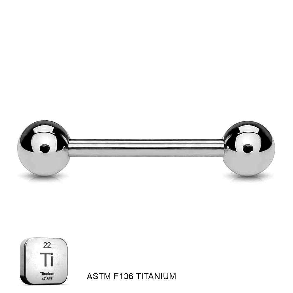 Titanium Industrial Tongue Nipple Piercing Jewelry