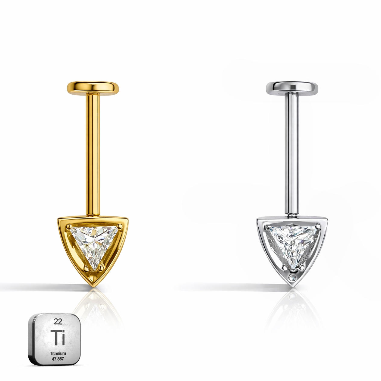 Vertical Helix Titanium Jewelry 